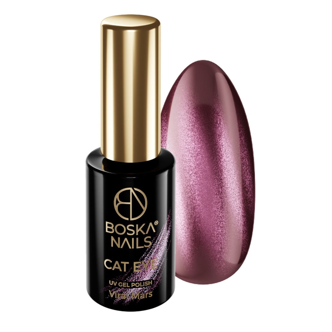 JustNails.pl JustNails BOSKA NAILS Lakier hybrydowy Viral Cat Eye No 496 Viral Mars 6ml