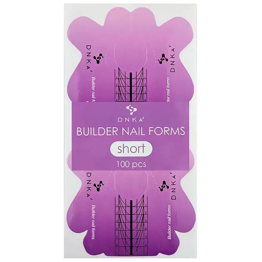 JustNails.pl JustNails DNKA Papierowe szablony do przedłużania Paper Builder Nail Forms Short 100 szt.