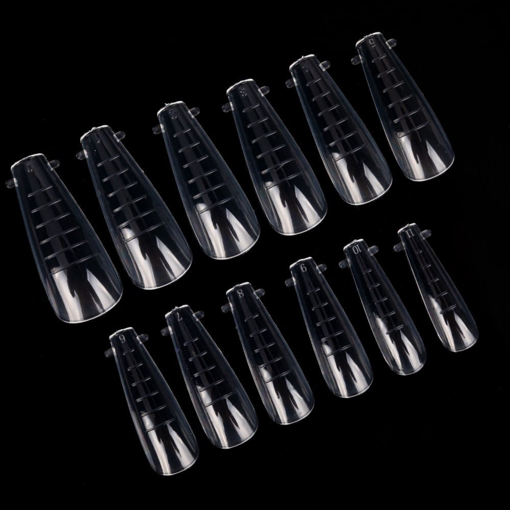 JustNails.pl Produkty do paznokci CLAVIER Górne formy Dual Form Tip Ballerina 120 szt.