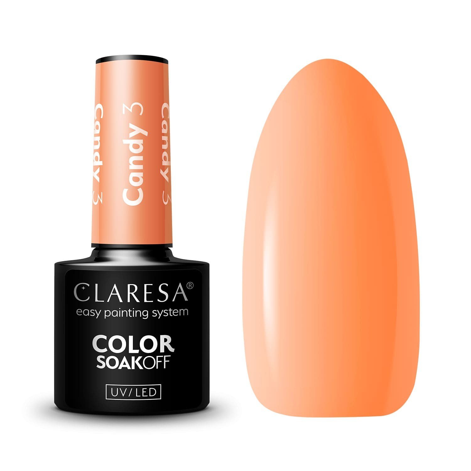 JustNails.pl JustNails Produkty do paznokci CLARESA Lakier hybrydowy Candy 3 5g Lakiery hybrydowe
