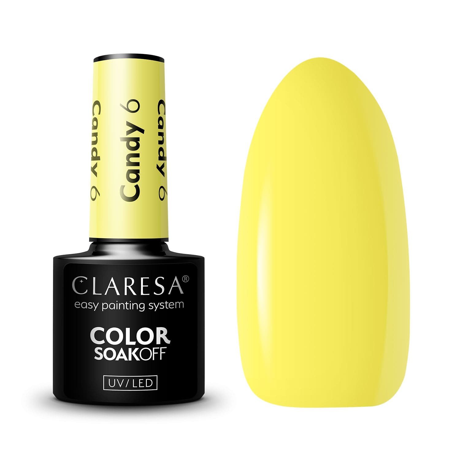JustNails.pl JustNails Produkty do paznokci CLARESA Lakier hybrydowy Candy 6 5g Lakiery hybrydowe
