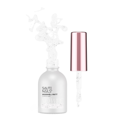 SAUTE NAILS Top hybrydowy Eggshell Mat Top Coat No Wipe 8ml