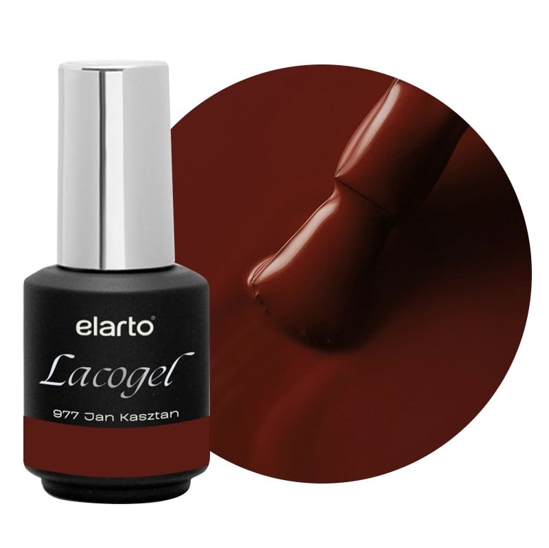 JustNails.pl JustNails ELARTO Lakier hybrydowy Zbrązowiona 977 Jan Kasztan 7ml