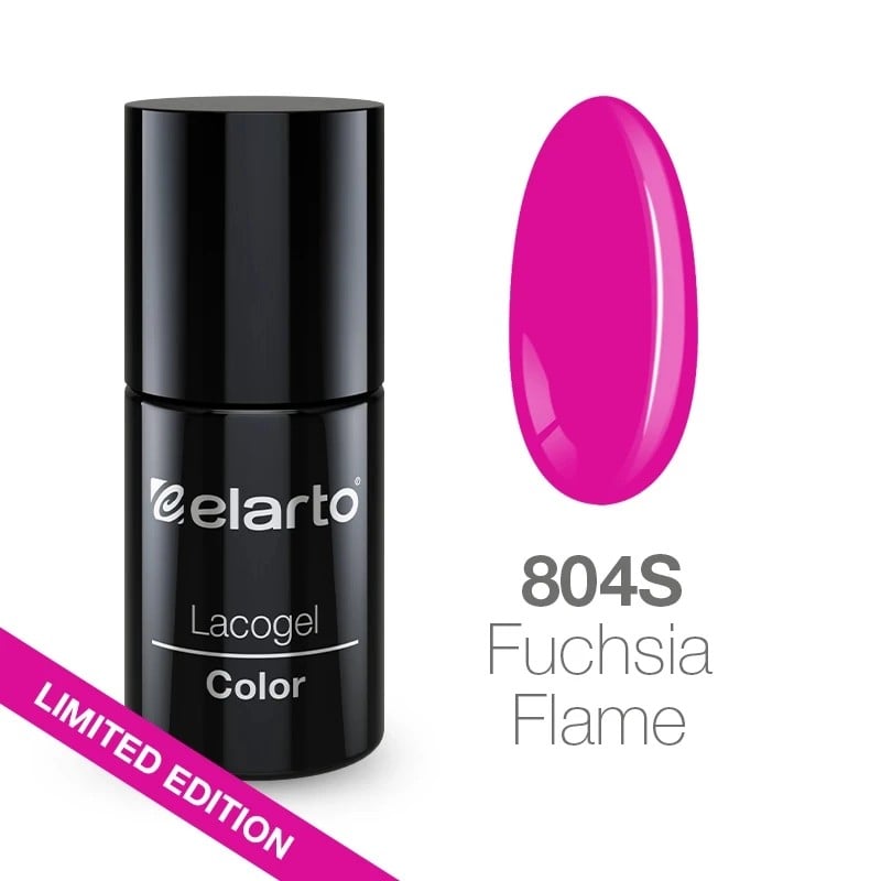 JustNails.pl JustNails Produkty do paznokci ELARTO Lakier hybrydowy Fall Fusion 804S Fuchsia Flame 7ml Lakiery hybrydowe