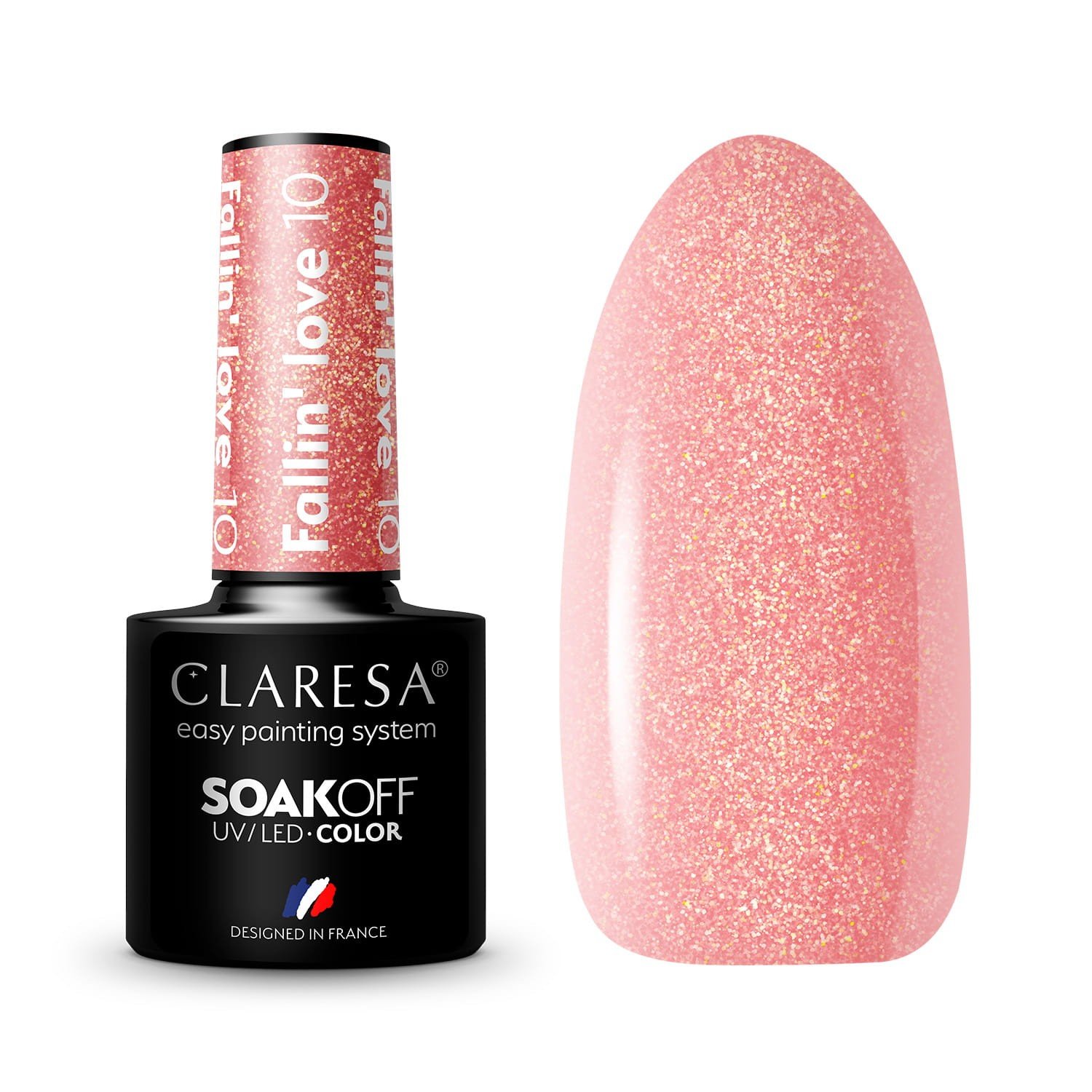 JustNails.pl JustNails Produkty do paznokci CLARESA Lakier hybrydowy Fallin Love 10 5g Lakiery hybrydowe