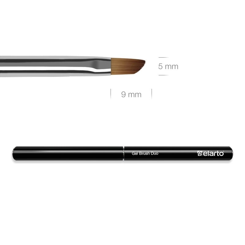 JustNails.pl JustNails Produkty do paznokci ELARTO Pędzel do żelu Gel Brush Duo Narzędzia