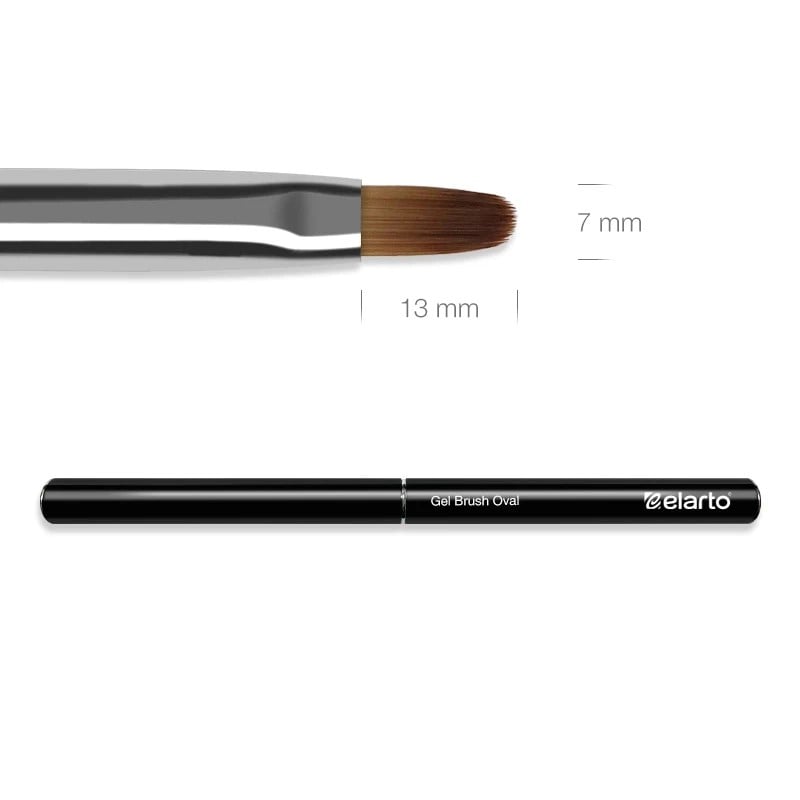 JustNails.pl JustNails Produkty do paznokci ELARTO Pędzel do żelu Gel Brush Oval Narzędzia
