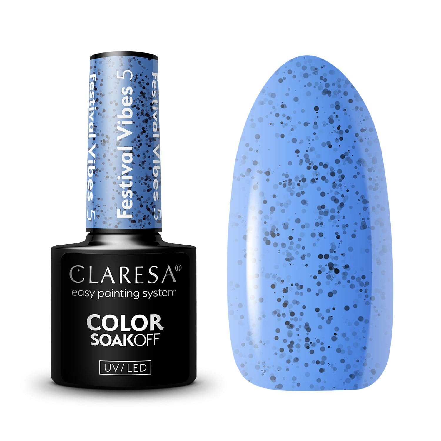 JustNails.pl JustNails Produkty do paznokci CLARESA Lakier hybrydowy Festival Vibes 5 5g Lakiery hybrydowe