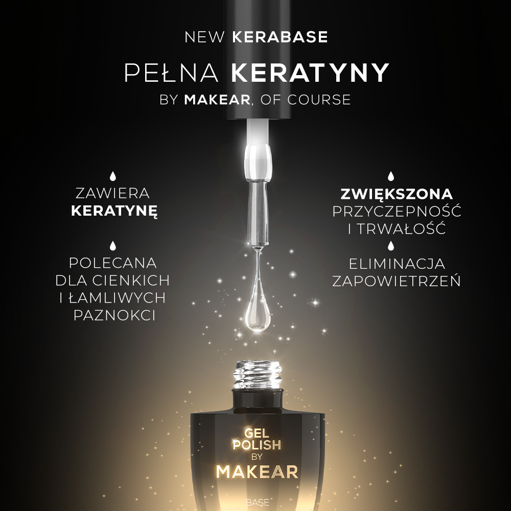 JustNails.pl Produkty do paznokci MAKEAR Baza keratynowa Kera Base 15ml