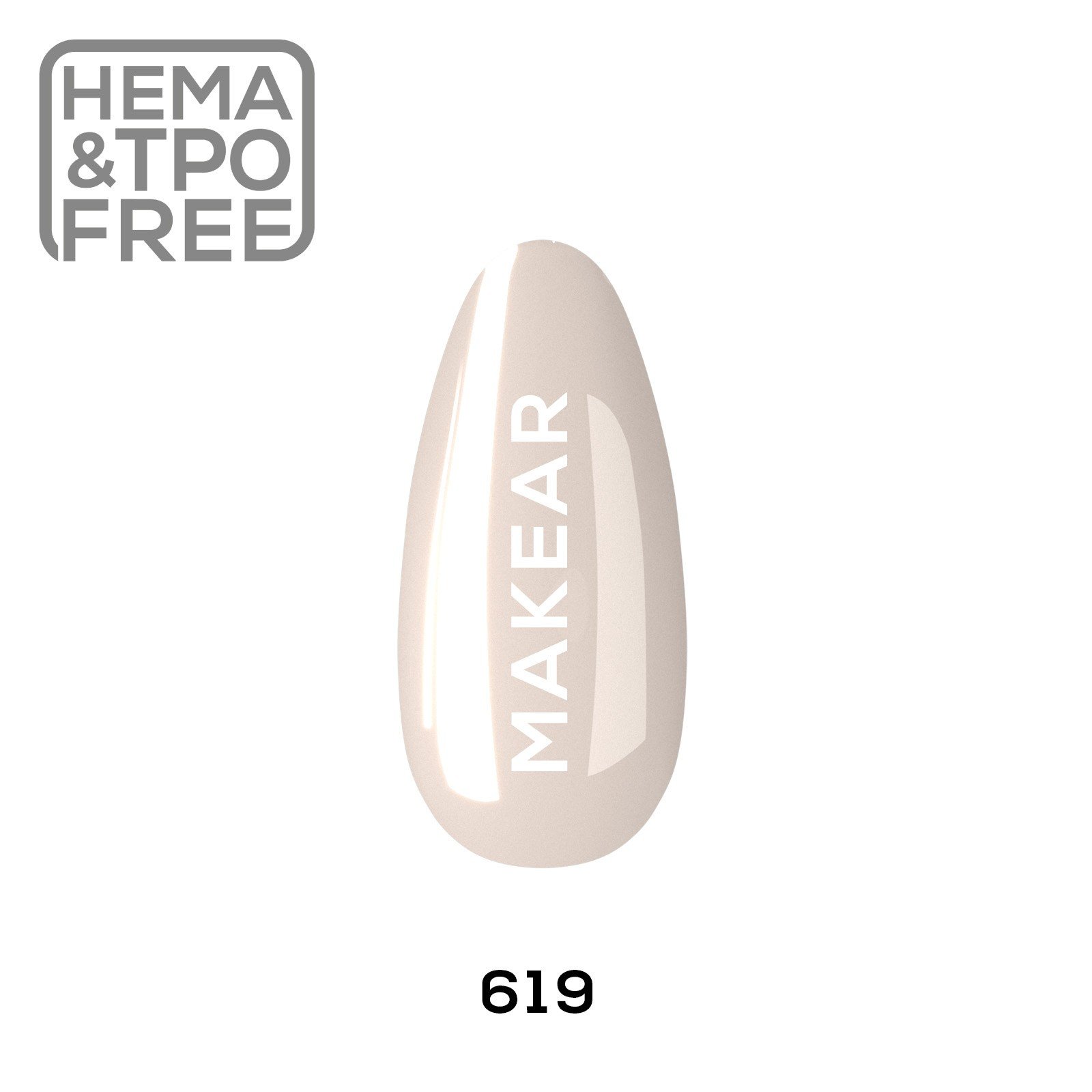 JustNails.pl Produkty do paznokci MAKEAR Lakier hybrydowy Regular 619 Groom 8ml