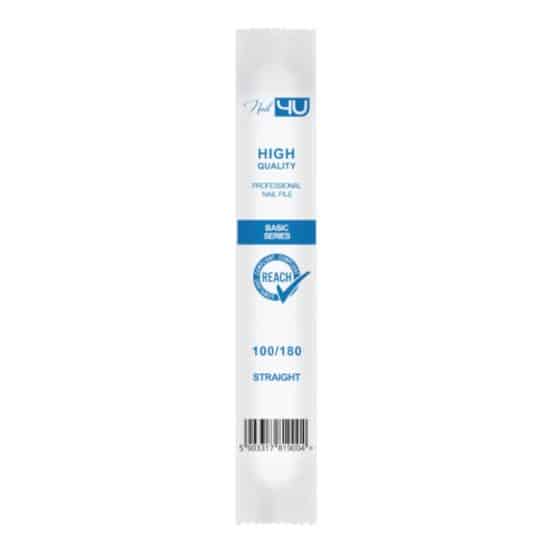 NAIL4U - Zestaw - Pilnik Basic III - Prosty - 100/180 - 25szt.