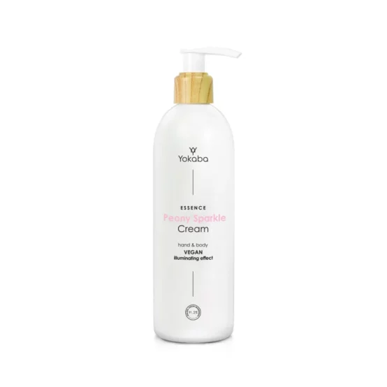 YOKABA - Krem do rąk i ciała - Peony Sparkle Hand&Body Cream Vegan Illuminating Effect Essence - 230ml