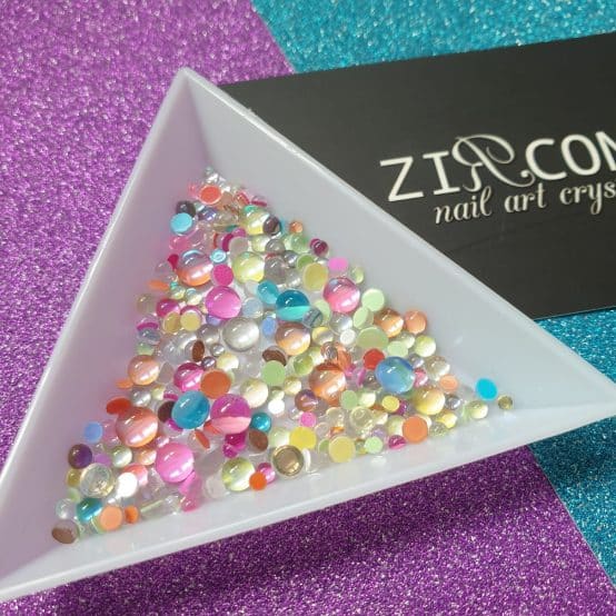 ZIRCONE - Glass Bubble - MIX COLOR  - 100szt. [MIX]