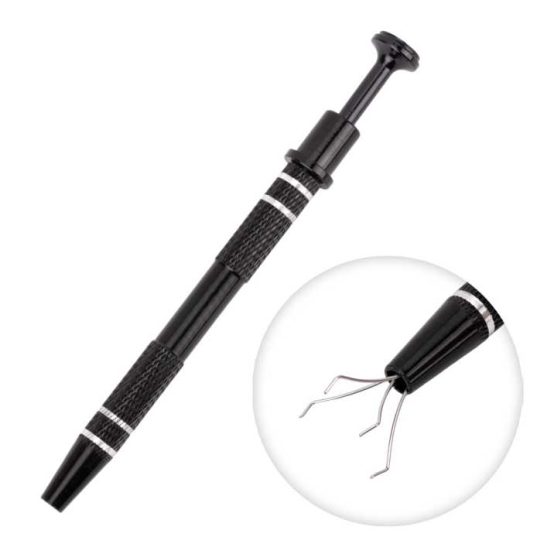 Chwytak do gąbek - Uchwyt chwytak do gąbek do ombre 12,2cm - czarny