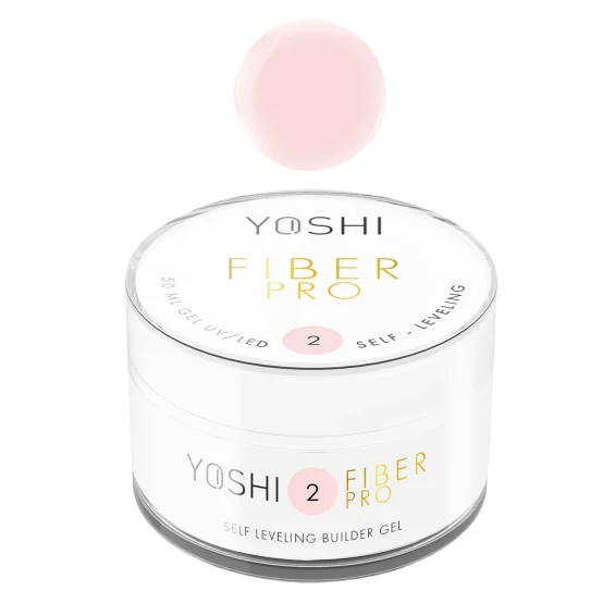YOSHI - Żel samopoziomujący - Fiber PRO Gel UV LED - No2 - 50ml