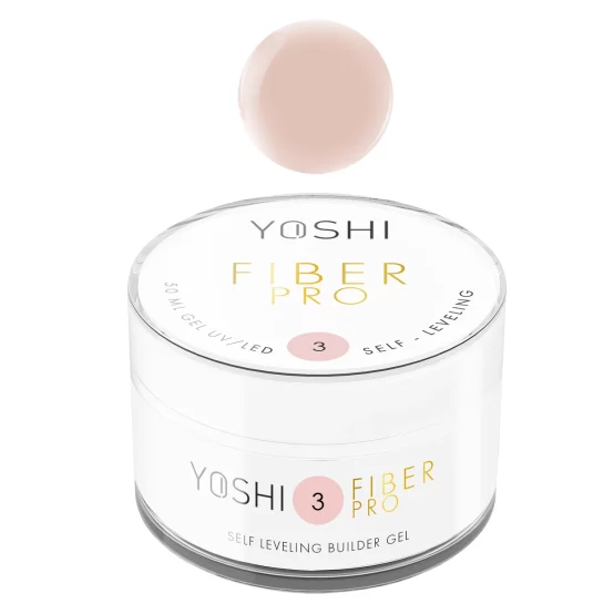 YOSHI - Żel samopoziomujący - Fiber PRO Gel UV LED - No3 - 50ml