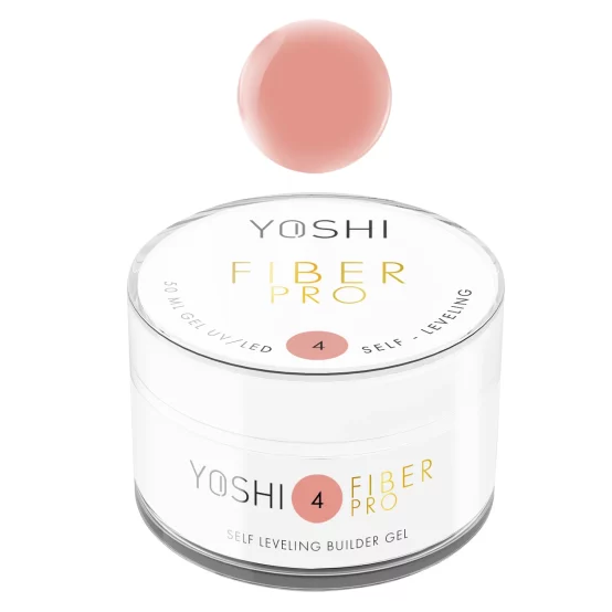 YOSHI - Żel samopoziomujący - Fiber PRO Gel UV LED - No4 - 50ml
