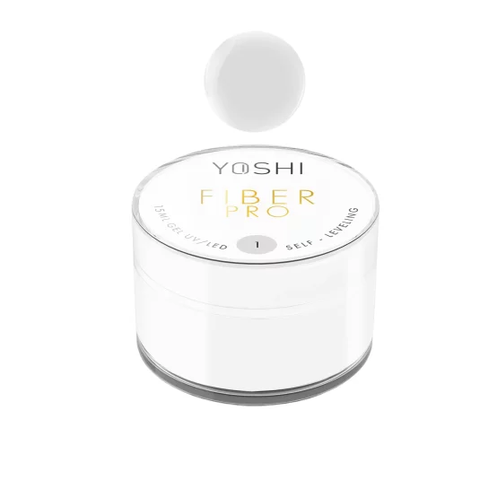 YOSHI - Żel samopoziomujący - Fiber PRO Gel UV LED - No1 - 15ml