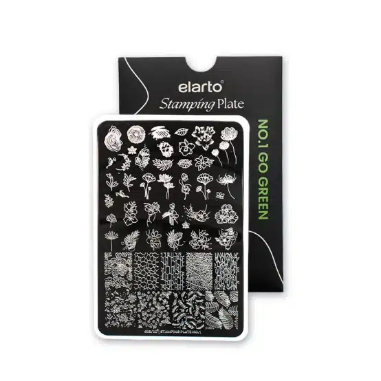 ELARTO - Blaszka do stempli - Stamping Plate - No. 1 Go Green