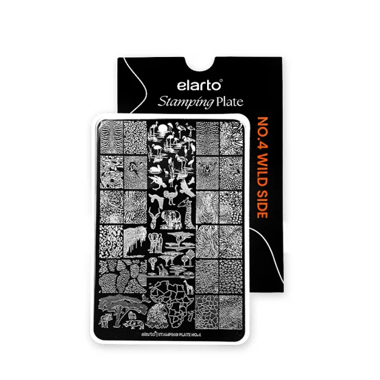 ELARTO - Blaszka do stempli - Stamping Plate - No. 4 Wild Side