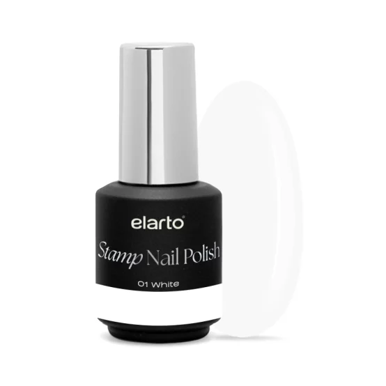 ELARTO - Lakier do stempli - Stamp Nail Polish - 01 White - 7ml