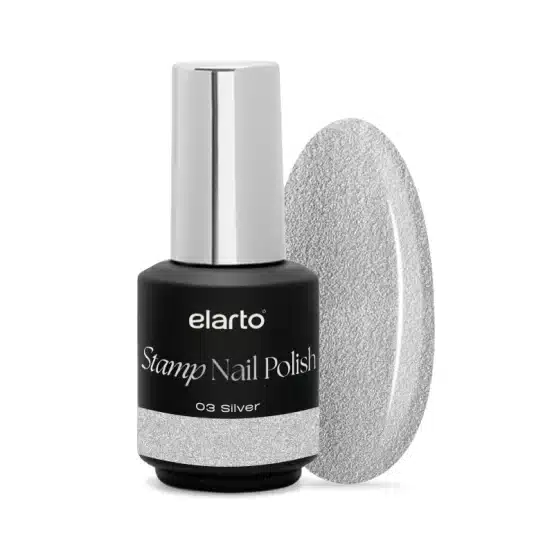 ELARTO - Lakier do stempli - Stamp Nail Polish - 03 Silver - 7ml
