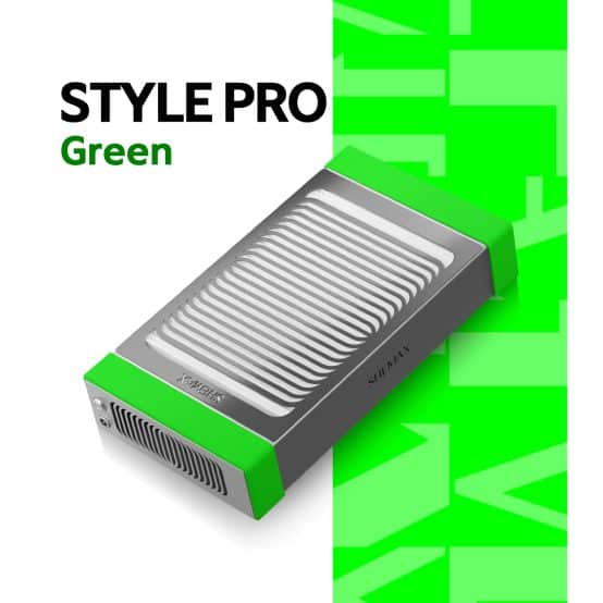 SHEMAX - Pochłaniacz pyłu do manicure - Style Pro - Green