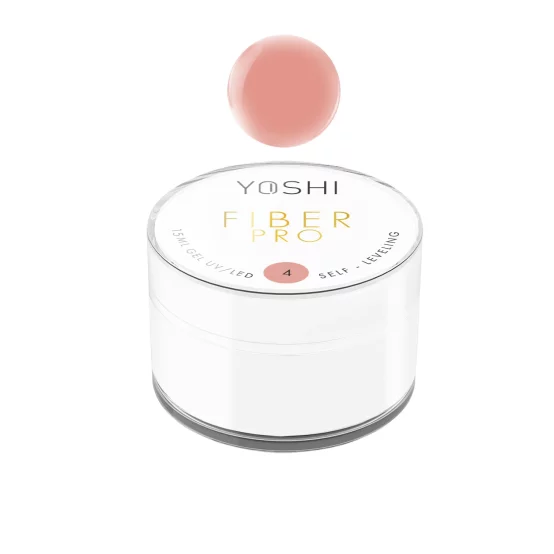 YOSHI - Żel samopoziomujący - Fiber PRO Gel UV LED - No4 - 15ml