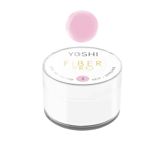 YOSHI - Żel samopoziomujący - Fiber PRO Gel UV LED - No5 - 15ml