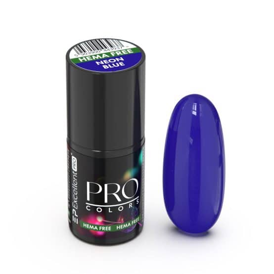 EXCELLENT PRO - Lakier hybrydowy - PRO Colors HemaFree 68 NEON BLUE (BASIC 68) - 7g