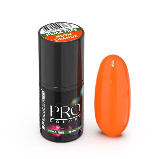 EXCELLENT PRO - Lakier hybrydowy - PRO Colors HemaFree 25 NEON ORANGE (BASIC 25) - 7g