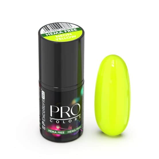 EXCELLENT PRO - Lakier hybrydowy - PRO Colors HemaFree 26 NEON YELLOW (BASIC 26) - 7g