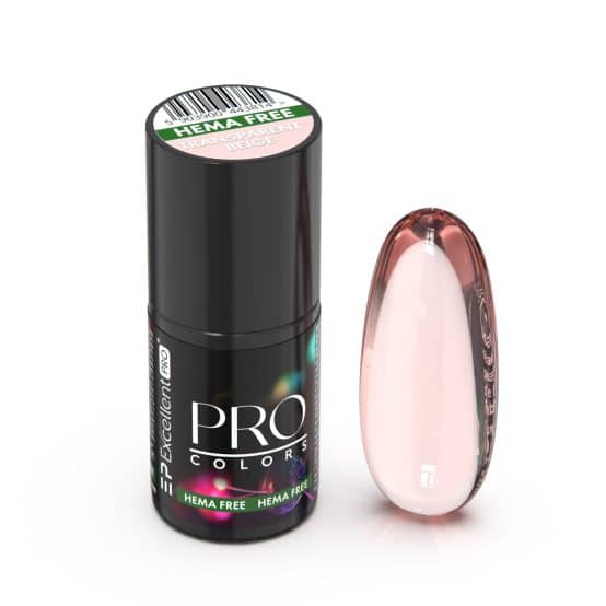 EXCELLENT PRO - Lakier hybrydowy - PRO Colors HemaFree 3 TRANSPARENT BEIGE (SEMI-TRANSPARENT 3) - 7g