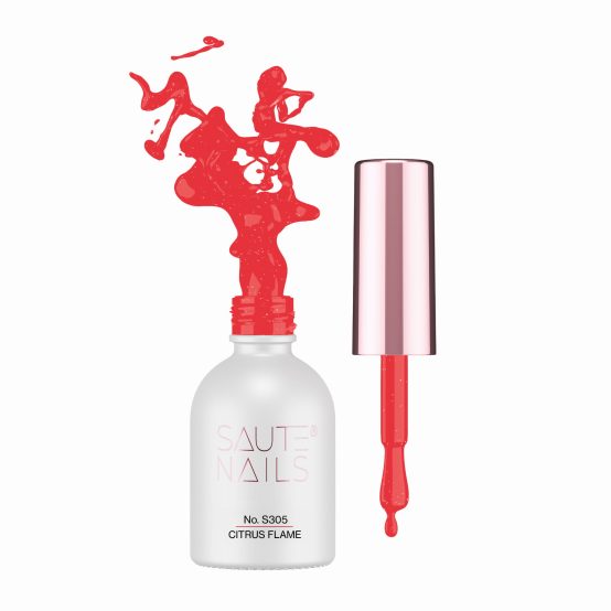 SAUTE NAILS - Lakier hybrydowy - S305 Citrus Flame - 8ml