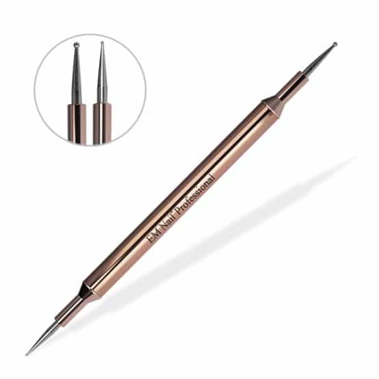 EM NAIL - Sonda dwustronna do zdobień - Rosegold 1/3